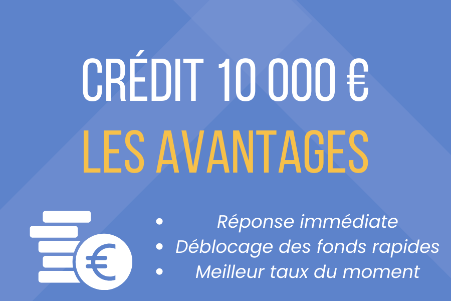 avantages du crédit 10 000 euros
